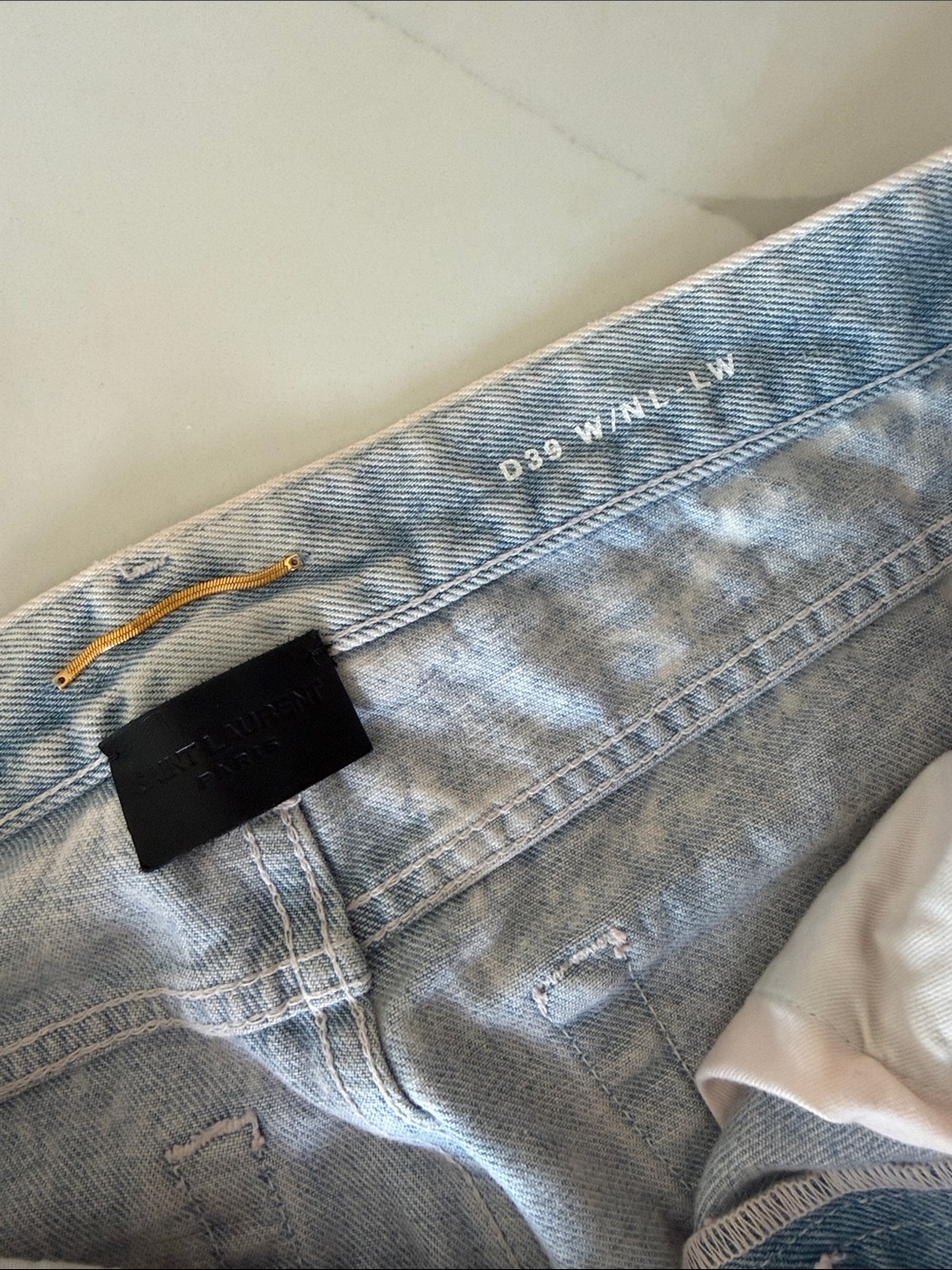 Saint Laurent Light Wash Straight women’s Jeans